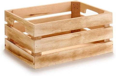 Caja de Madera de Pino Pequeña - Efecto quemado